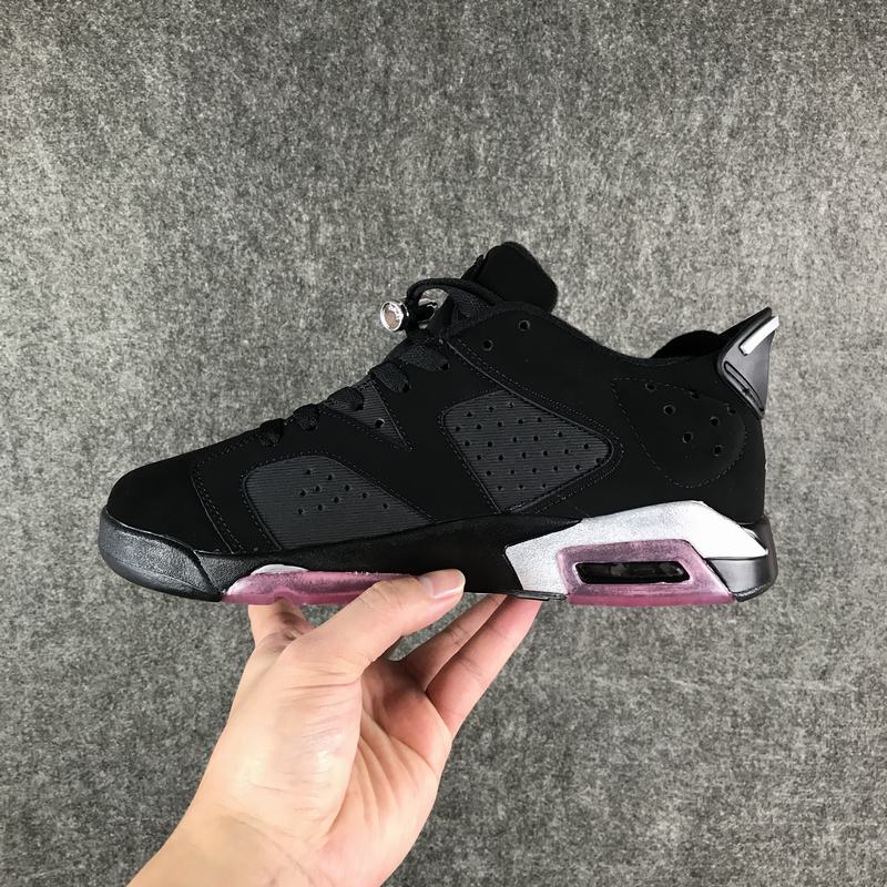 Air Jordan 6 Low GG Sun Blush Black Pink Lover Shoes - Click Image to Close